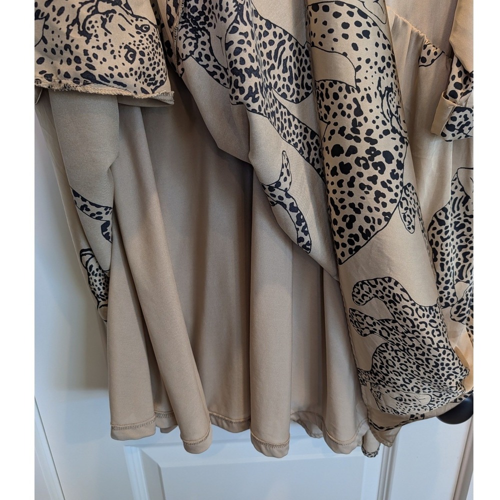 Entro Leopard Print Satin Dress - Picture 10 of 10